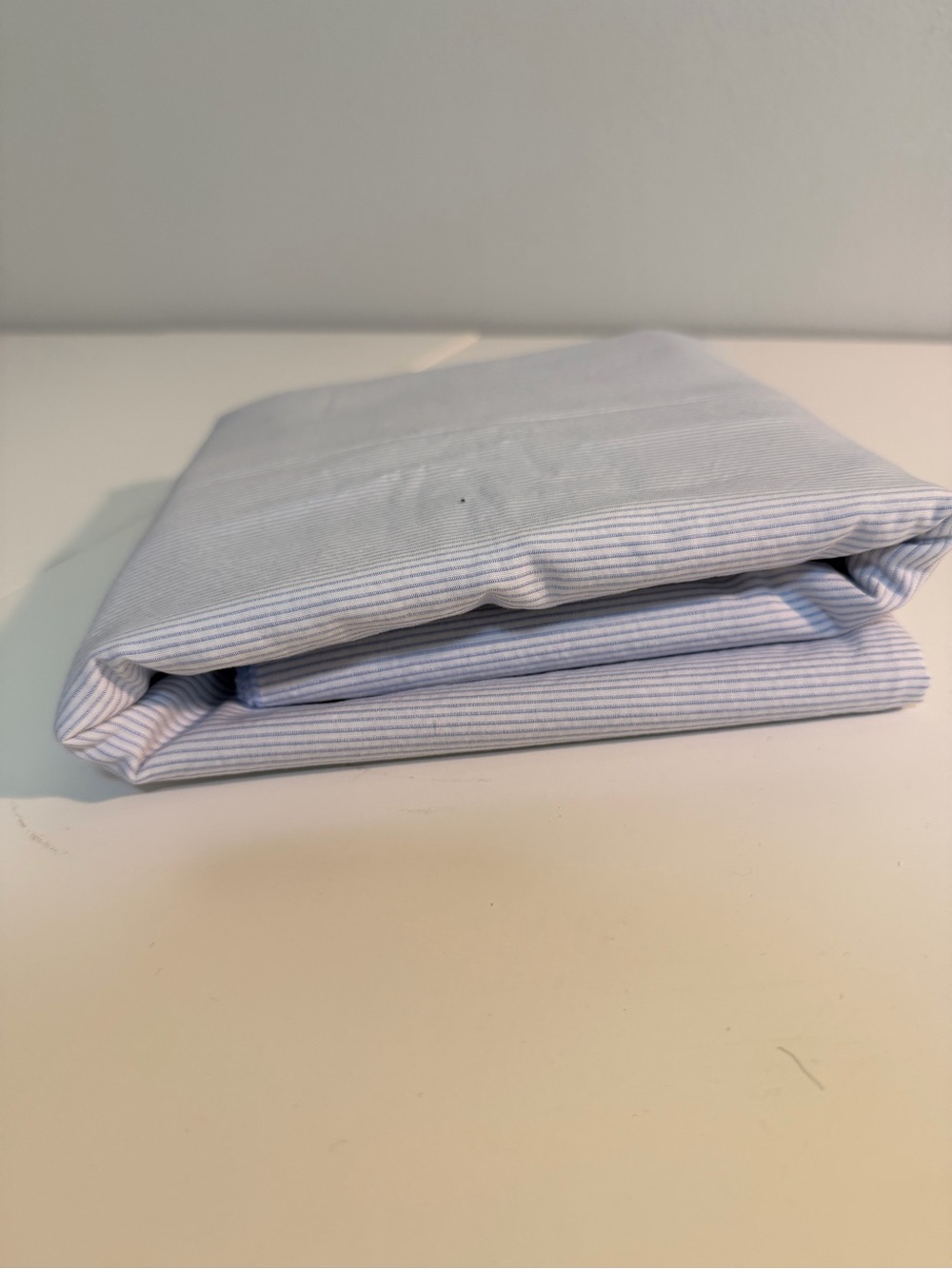 Cornflower Blue Pinstripe 100% Cotton Fabric 2.33 yards, 45” wide.